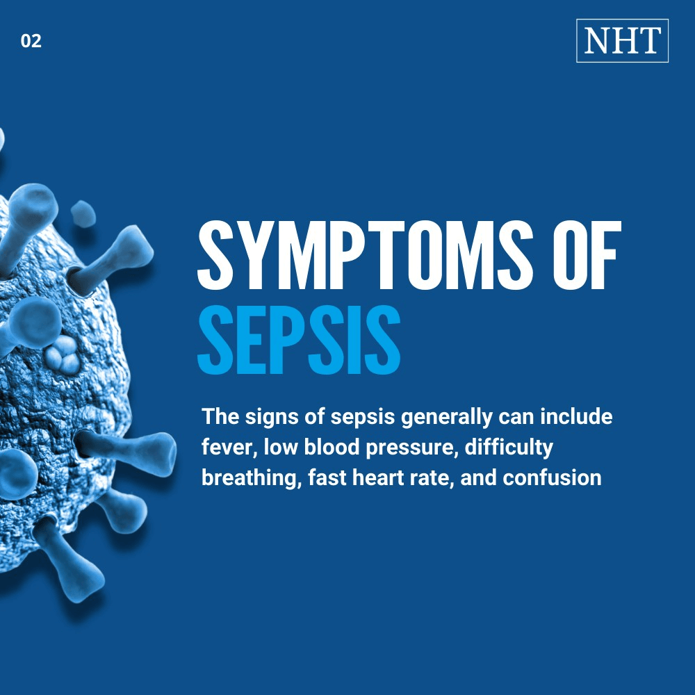 symptoms of sepsis with bed sores